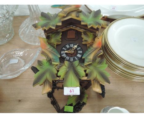 A vintage style wall mounted cuckoo clock 