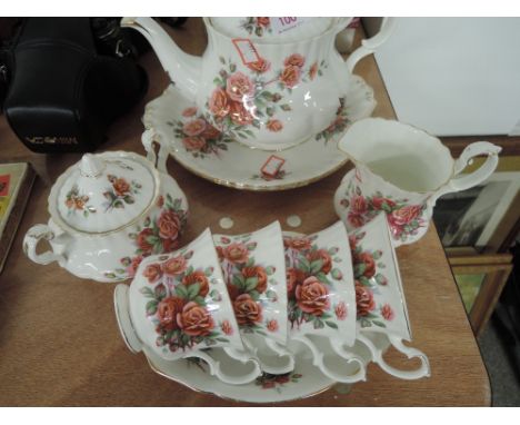 A part Royal Albert Centennial Rose tea service, 11 pieces