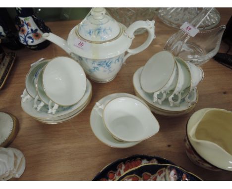 A part tea service by Worcester Royal china Tea pot saucers cups etc