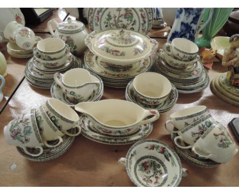 A large selection of ceramics in the Indian tree pattern Tea Dinner Coffee service 50 pieces approx