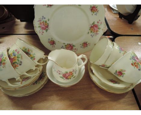 A part tea service by Melba in a classic 50's design