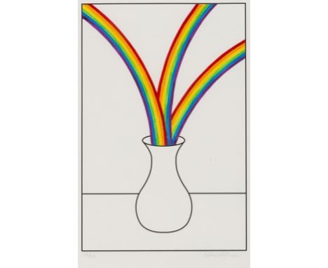 δ Patrick Hughes (b.1939)Untitled (Rainbow Vase)Screenprint in colours, signed and numbered from the edition of 25 in pencil,