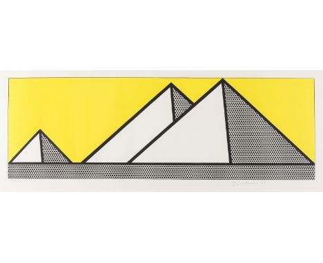 Roy Lichtenstein (1923-1997)Pyramids (Corlett 87)Lithograph printed in colours, 1969, a fine, fresh impression, signed and da