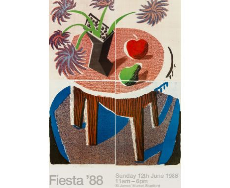 δ David Hockney (b.1937)Fiesta (Baggott 178)Offset lithograph printed in colours, 1988, on wove paper, the full sheet, 630 x 