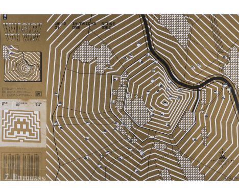 NO RESERVE δ Invader (b.1969)Invasion von Wein (Vienna)Offset lithograph printed in colours, 2006, signed and numbered from t