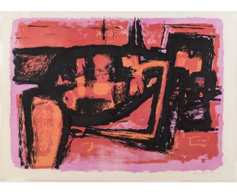 δ Henry Cliffe (1919-1983)UntitledLithograph printed in colours, 1958, signed and numbered from the edition of 50 in pencil, 
