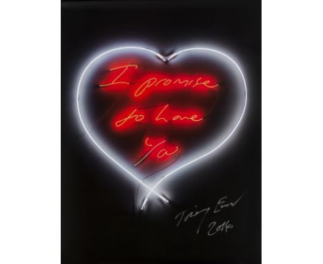 δ Tracey Emin (b.1963)I Promise To Love YouDigital print in colours, 2016, signed in silver ink, from the edition of 500, on 