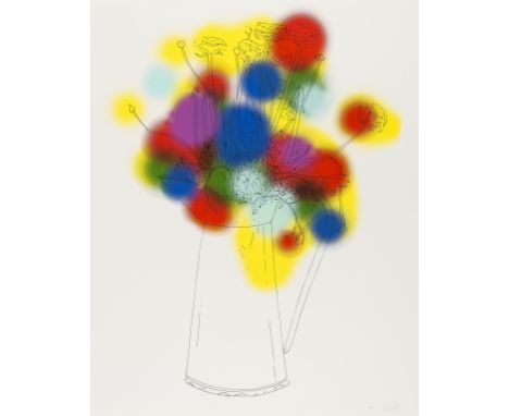 Nicolas Party (b.1980)Flowers and a Few ColoursScreenprint in colours, 2013, signed and numbered from the edition of 40 in pe