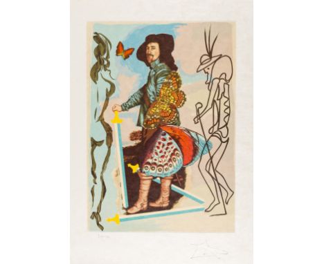 δ Salvador Dali (1904-1989)Courtier Asasove (M&amp;L 1492d; Field 77-1-B)Lithograph printed in colours, 1976, signed and numb