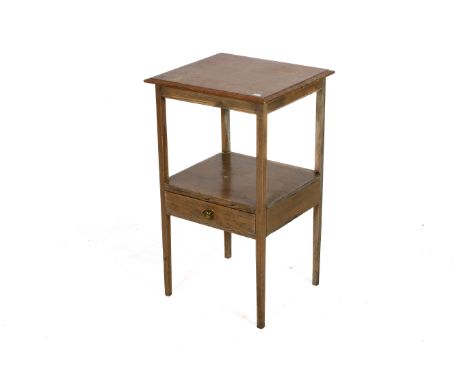 An early 20th century pine washstand. Having a lower shelf with drawer beneath. H81cm x W48cm x D43cm