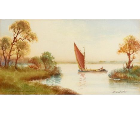 Avondale (British, 20th Century), Wroxham Broad, Norfolk, and a companion, a pair, each signed and inscribed 'Avondale, Wroxh