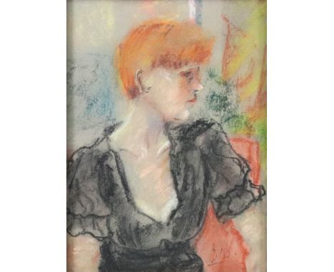 Don Walker (British, 20th Century), The Black Dress, initialled 'D W' (lower right) and bears Royal West of England Academy l