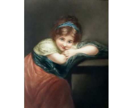 After Sir Joshua Reynolds, The Laughing Girl, colour print, 46cm x 36cm.