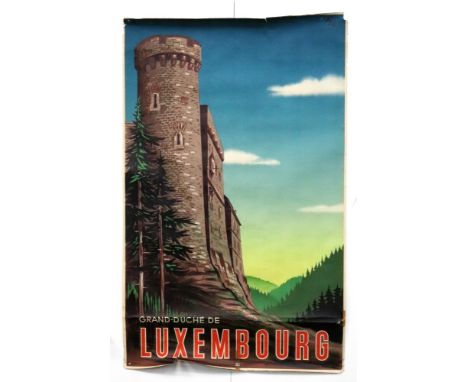 Vintage Poster; Pe'l Schlechter (Luxemburg, b. 1921) Grande-Duche de Luxemburg, circa 1950's, lithograph in colours, 99cm x 6