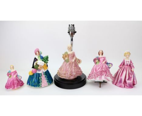Five Royal Worcester figures, 1930's, comprising: 'Noel' (large version) shape 2905, modelled by Sybil V Williams and Jessami