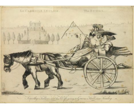After R. St. George Mansergh, Le Cabriole Anglois, The Buggy, engraving published 1772 by M. Derby, 24 x 33cm, together with 