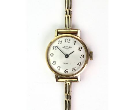 Rolex; a lady's 9ct gold and enamel wrist watch, London circa 1913, the engine turned circular dial with Arabic numerals and 