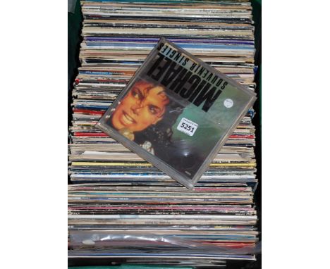 A large collection of assorted records, picture discs and souvenir editions to include The Beatles Rubber Soul, Michael Jacks