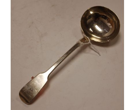 An early Victorian silver ladle by Mary Chawner, London, 1839