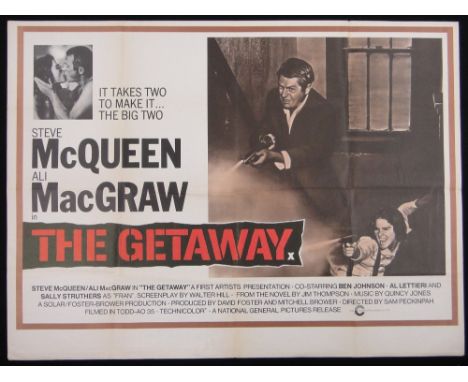 The Getaway - Steve McQueen (First Artists 1972),Quad poster, 40 x 30” (VF)