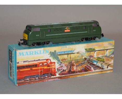 HO gauge. Marklin 3073 Bo-Bo Warship Class D830 'Majestic' diesel locomotive. VG, with instruction leaflet, box is VG besides