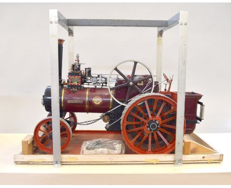 A well-engineered and painted 1 ½ inch gauge scale model of a 'Royal Chester' Allchin Traction engine, with single cylinder w