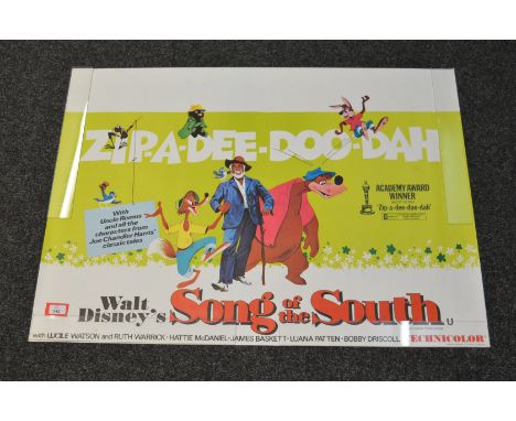 Walt Disney's "Song of the South" Original British Quad film poster in rolled condition printed in England by W E Berry Ltd B