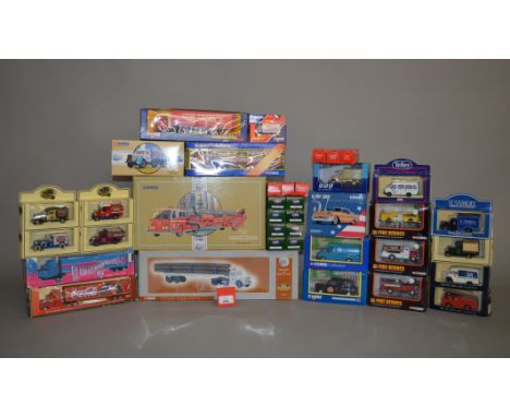 A mixed lot of boxed diecast models by Corgi and Lledo including examples from the Corgi  'Classic Sports Cars', 'Classic Roa