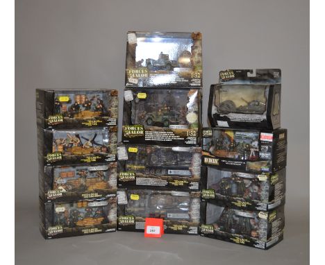 11 x Unimax Forces of Valor diecast models, mostly 1:32 scale dioramas. Boxed and E.