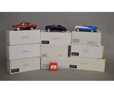 A boxed Signature Models 1956 Plymouth Savoy diecast model in 1:32 scale, G/G+ but with damage to aerial in G+ plain packagin