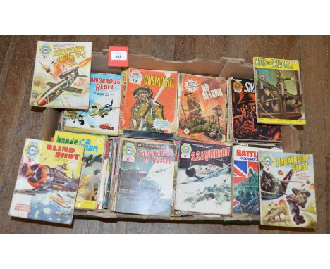 A good quantity of comics, including: Combat Picture Library; Air Ace Picture Library; Conflict Libraries; Starblazer; etc.