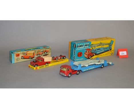 Two boxed Corgi Toys diecast models, 1105 Bedford TK Carrimore Car Transporter, F in F/G box with instruction and 'Join the C