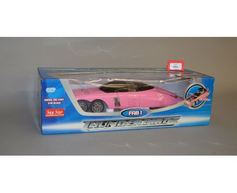 Sun Star Thunderbirds Lady Penelope's FAB 1 1:18 scale diecast model. Boxed and E.