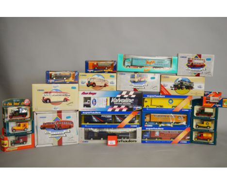 A good selection of boxed diecast models by Corgi, from various different ranges, 'Superhaulers',  'Classic Commercials', 'Mo