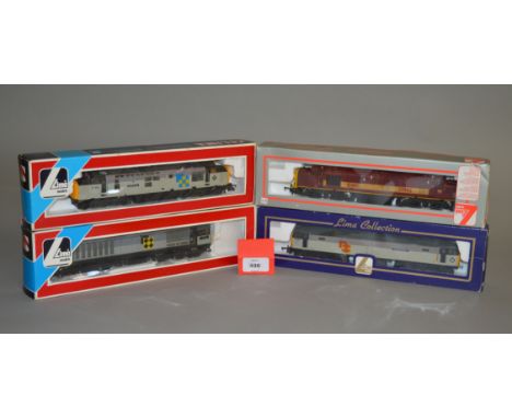 OO gauge. Four diesel locomotives, some in incorrect Lima boxes. Appear G-VG. (4)