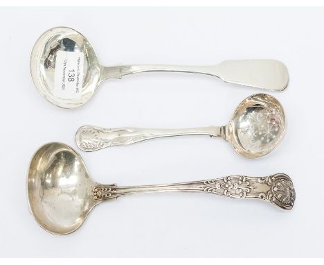 A George IV Scottish silver hour glass pattern sifter spoon, hallmarked by both Andrew Wilkie and James Howden &amp; Co, Edin