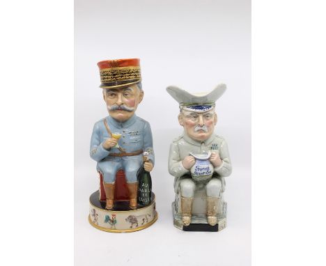 A Wilkinson Ltd., Royal Staffordshire Pottery, Military Character Jug, after a design by Sir Charles Carruthers Gould, depict
