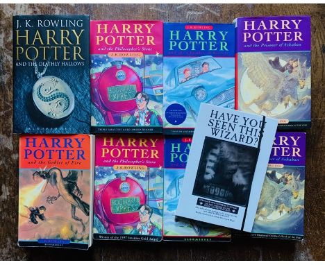 ***ITEM LOCATION BISHTON HALL***Harry Potter. Collection comprising: Deathly Hallows, London: Bloomsbury, 2007, first edition