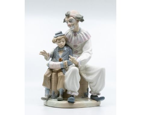 Large Nao figure of clown and boy clown