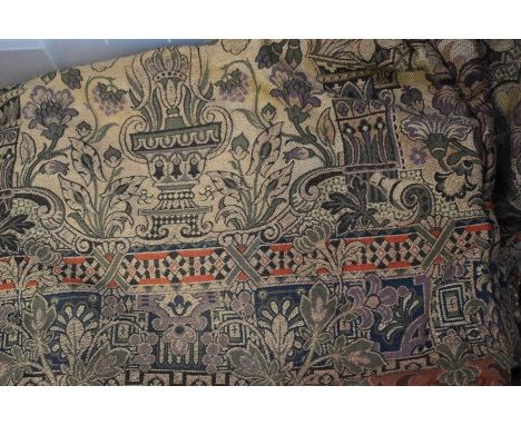 19th Century wall hangings, tapestry works of floral design, hand made (AF)
