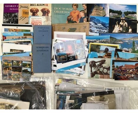 Postcards; cigarette cards; WWII pamphlets; etc;&nbsp;Concorde table lighter