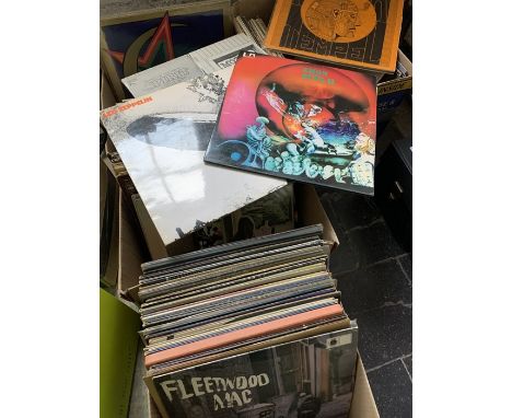 ***OBJECT LOCATION BISHTON HALL***collection of 131 &nbsp;vinyl lp records - rock / prog mostly from late 60s / 70s. Includin