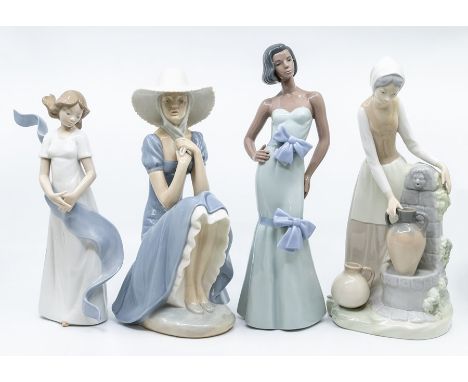 Four Nao figures of young ladies