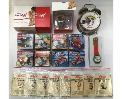Kellogg’s rare Sales Representative Merchandise Promotional Samples: LEGO System kits x 8 from 1998, Special K Personal Train
