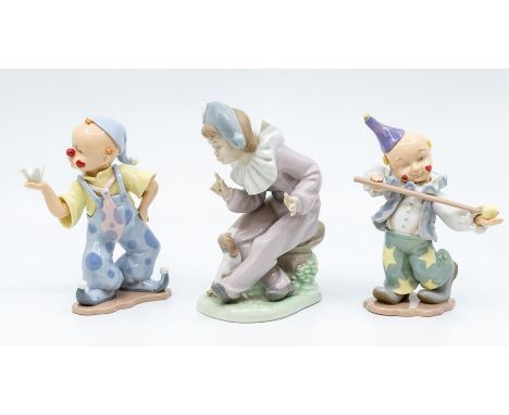 Nao figure of a clown and two other figures of clowns&nbsp;