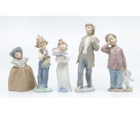 Five Nao figures of young children