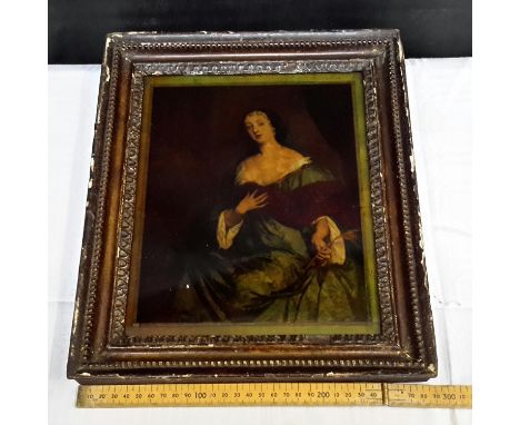 Crystoleum portrait of lady