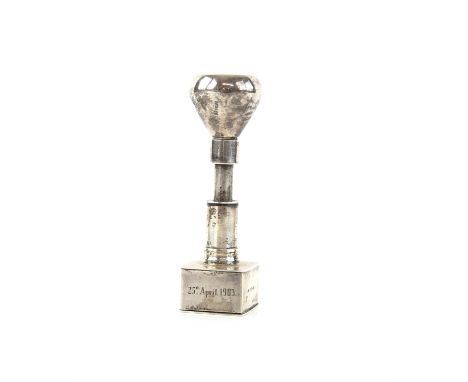 A rare Early 20th century Patent silver Stamp Dispenser or a ""Device for Carrying and Affixing Stamps"". The Patent applied 