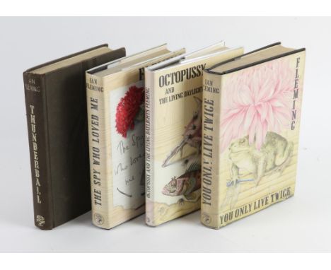Three Ian Fleming first editions James Bond books published by Jonathan Cape, to include: You Only Live Twice (1964), Thunder