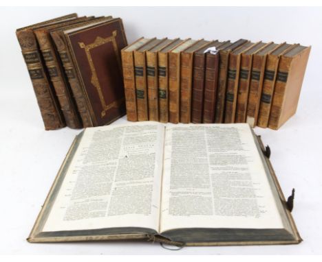 Finely-bound antiquarian books, to include: 'The Works of William Robertson' (London: 1817), 11 volumes; 'Blair's Lectures on